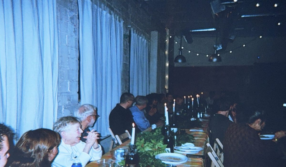 A moment from a past Winter Solstice party